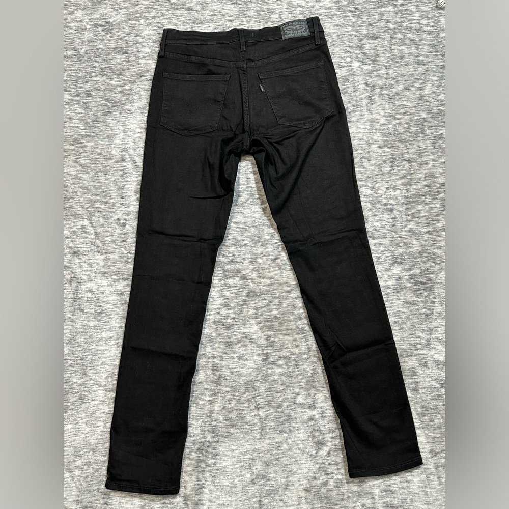 Levi's 311 Shaping Skinny Mid Rise Tummy Slimming Black Denim Jeans 29